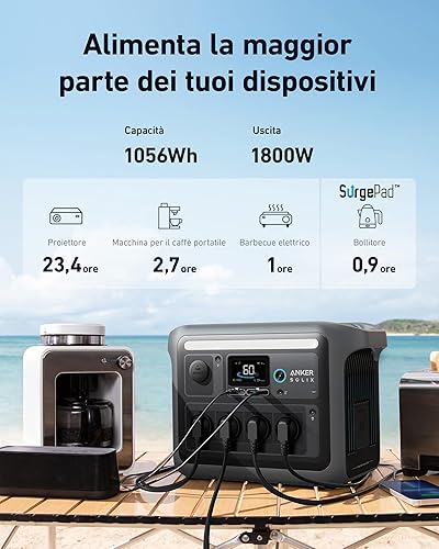Anker SOLIX C1000 power station portatile 1024Wh