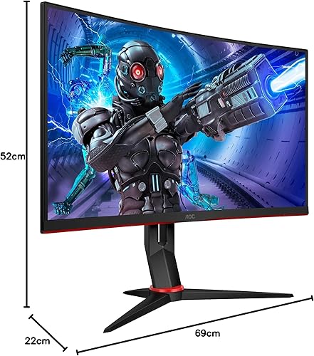 AOC C27G2ZU monitor gaming 27 pollici 240Hz curvo