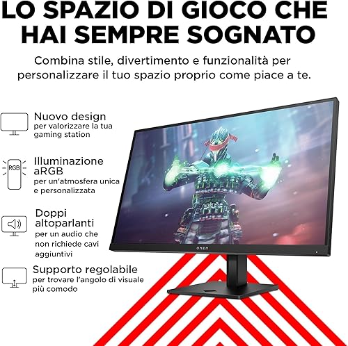 HP OMEN 27k monitor gaming 27 pollici 4K UHD 144Hz